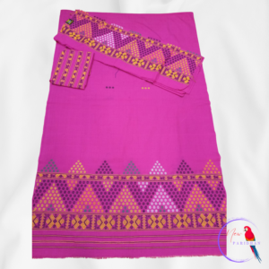 Pure Cotton Mekhela Chador - Missing Design (Handmade)