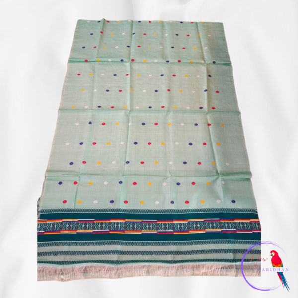 Dyed Toss Muga Mekhela Chador (Handmade)
