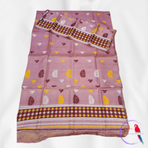 Dyed Toss Muga Mekhela Chador (Handmade)