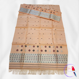 Dyed Toss Muga Mekhela Chador (Handmade)