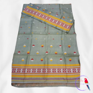 Dyed Toss Muga Mekhela Chador (Handmade)