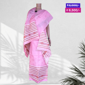 Dyed Toss Muga Mekhela Chador